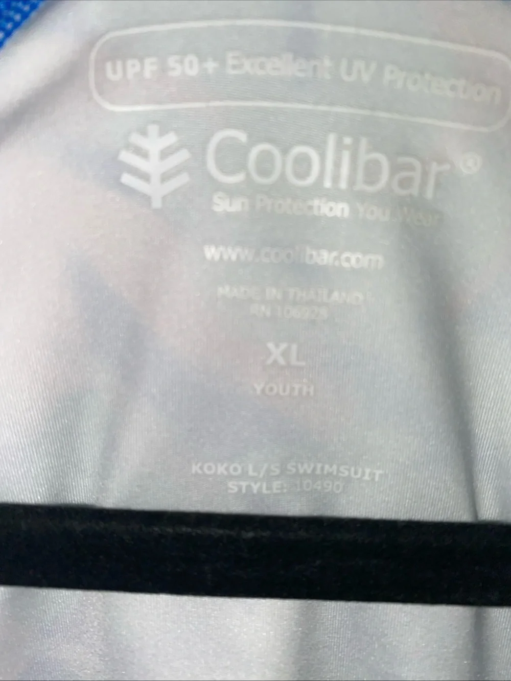 Coolibar Long Sleeve‎ Rash Guard One Piece Swimsuit YOUTH Girls XL